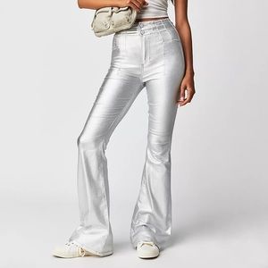 We The Free Jayde Metallic Flare Jeans (30)